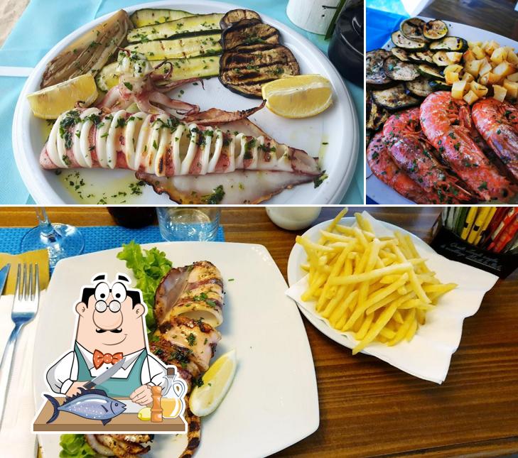 Salmone grigliato al Blu Beach