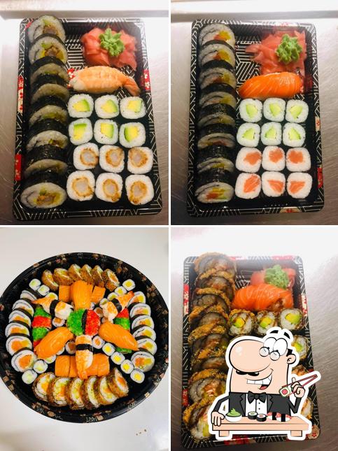 Prenez différentes options de sushi