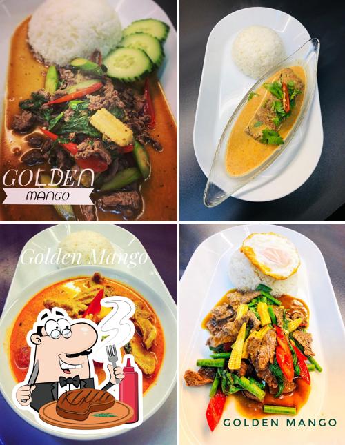 Get meat dishes at GOLDEN MANGO