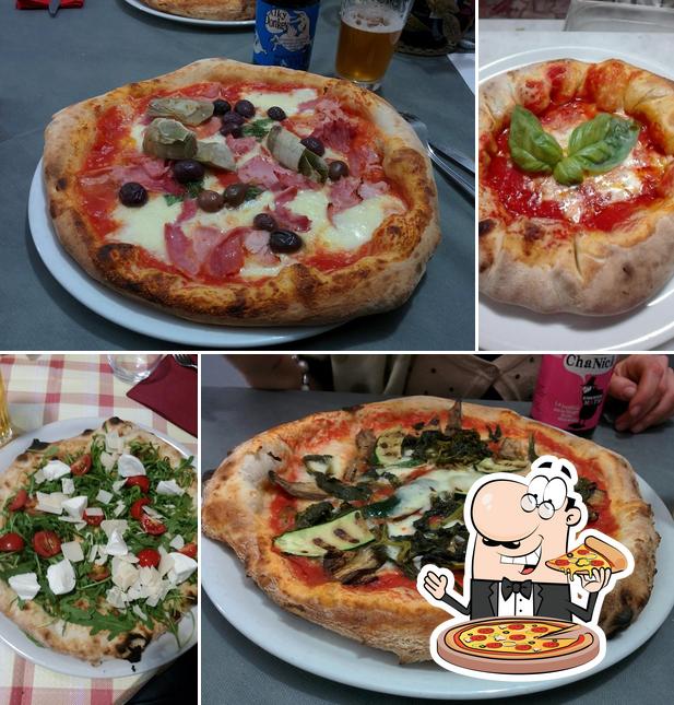 Prova una pizza a Pizzeria Ristorante La Bella 'mbriana