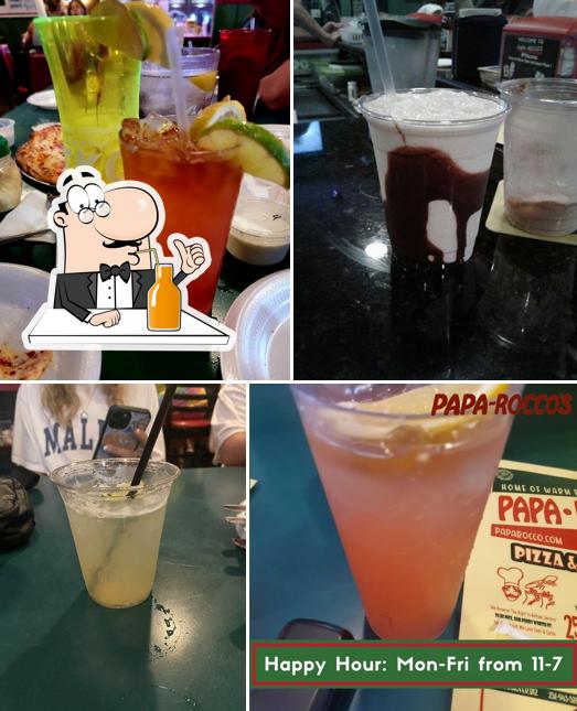 Enjoy a drink at Papa Rocco's