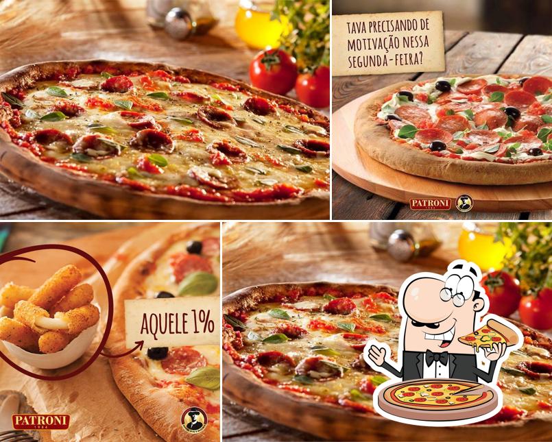 Escolha pizza no Patroni Pizza - Cajamar - Anhanguera Parque Shopping