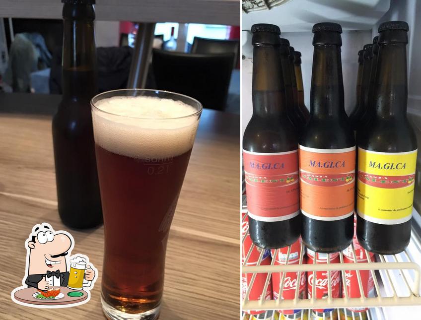 Vous pouvez prendre une pinte de bière blonde ou brune