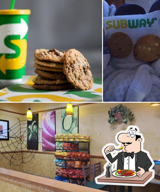 Among various things one can find food and interior at Subway