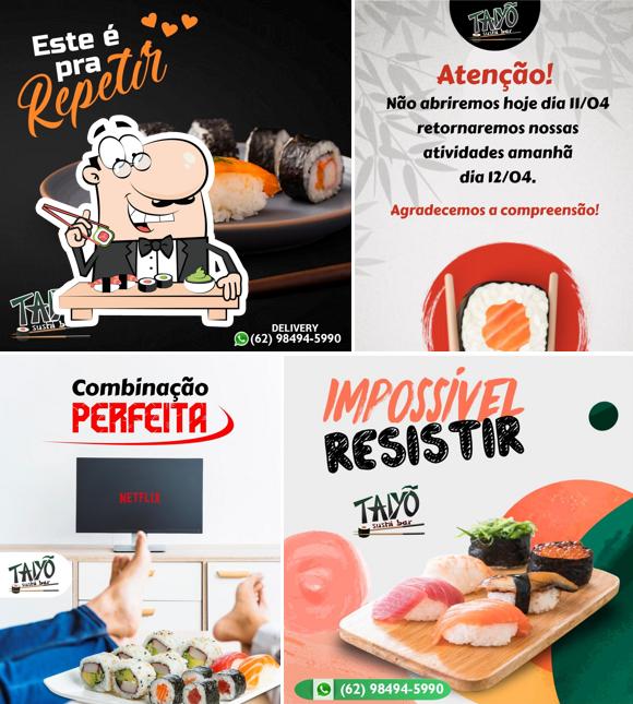 Escolha diversas opções de sushi