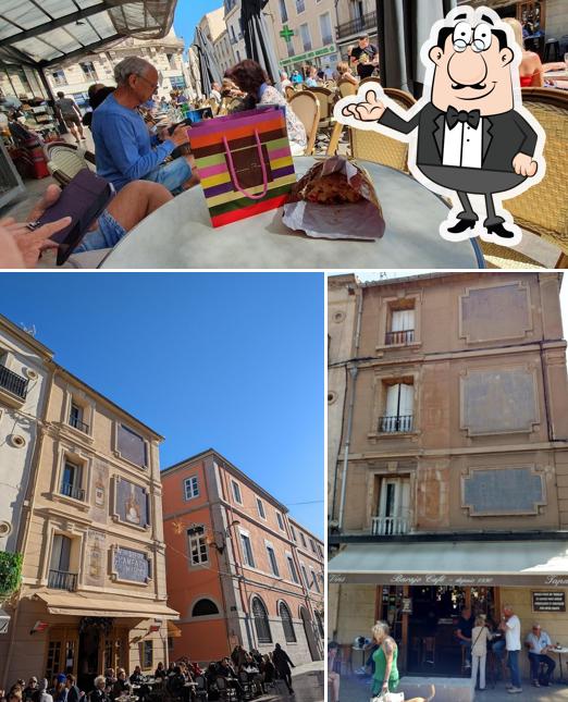 La intérieur et extérieur du restaurant