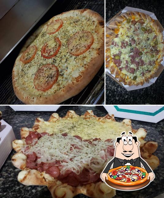 Experimente pizza no Pizzaria Grazzy e Nova Sassá