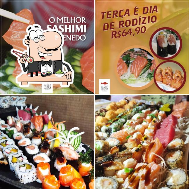 Peça diversas opções de sushi