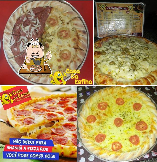 Escolha diferentes tipos de pizza