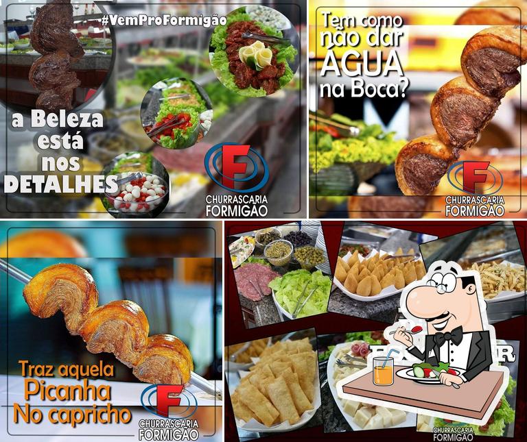 Comida em Churrascaria Formigão