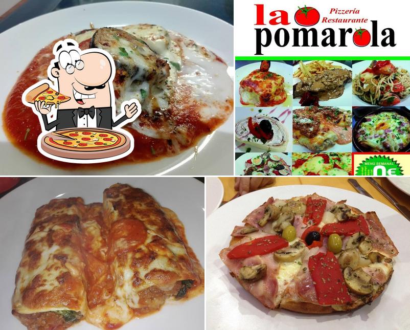 Elige una pizza en La Pomarola: restaurante italiano