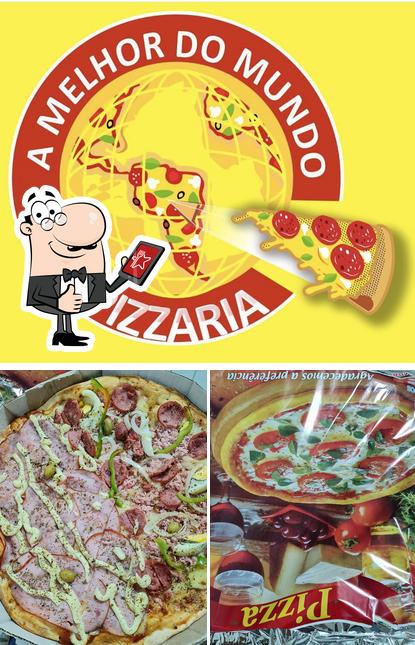 Look at the image of A Melhor do Mundo Pizzaria