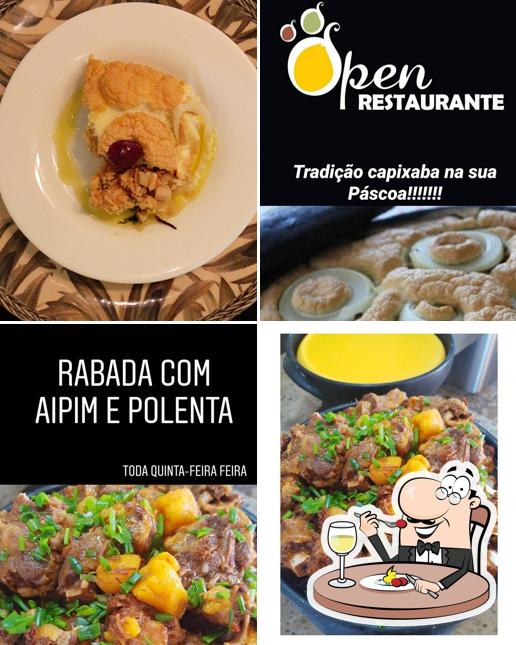 Comida em Open Burguer