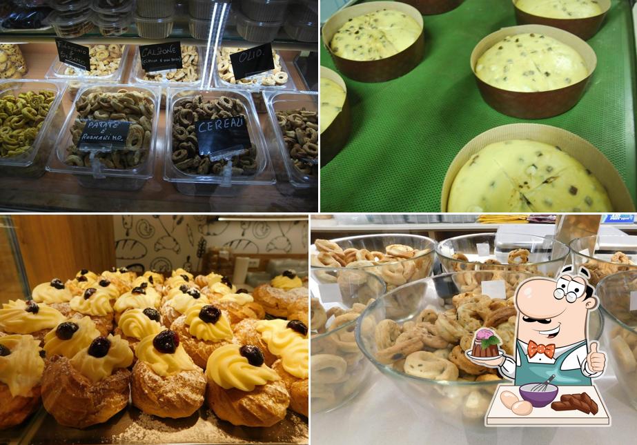 Panificio La Via del Pane by Bocale Vico del Gargano sert une variété de plats sucrés