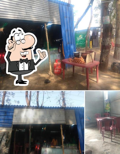 The image of interior and exterior at Pappu line hotel