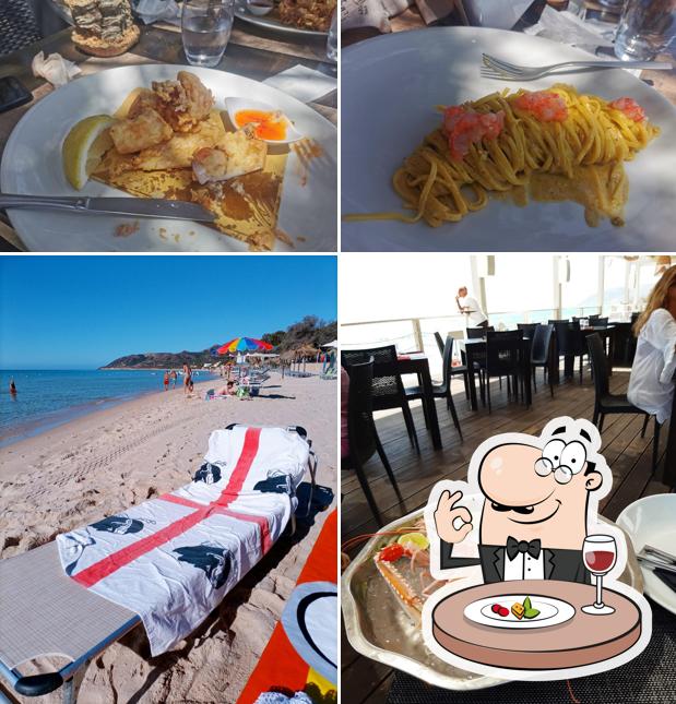 Tra le diverse cose da Abamar Spiaggia si possono trovare la cibo e interni