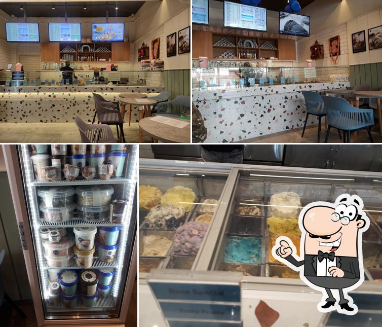 The interior of Giani Ice Cream