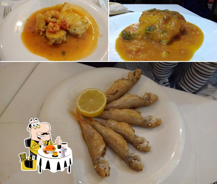 Еда в "Restaurante Miguel Ángel"