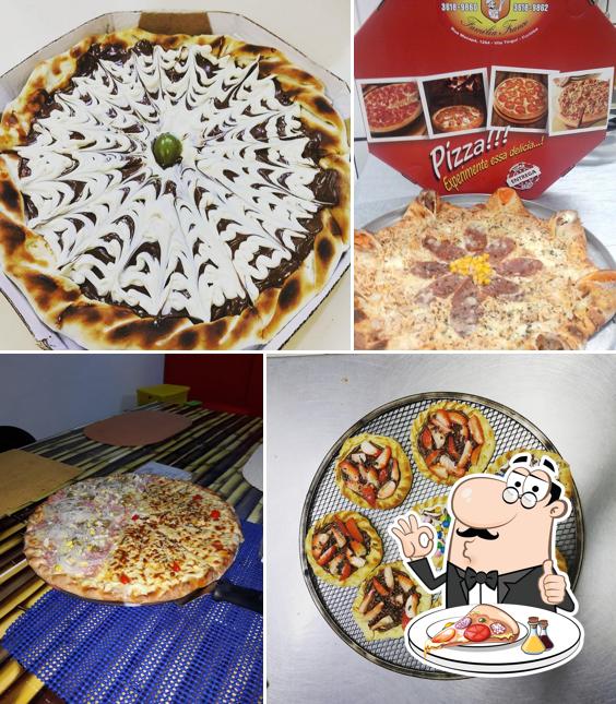 Escolha pizza no Pizzaria Família Franco