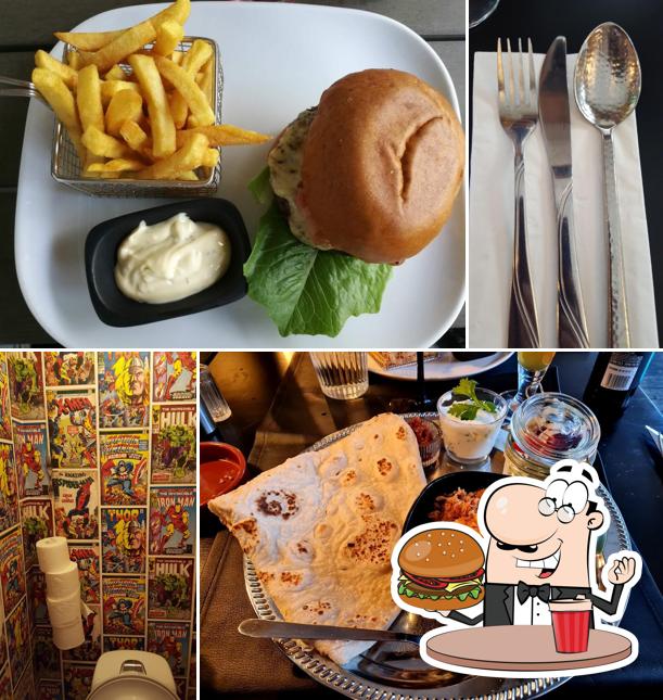 Гамбургер в "Shiraz bar&restaurang (Stockholm)"