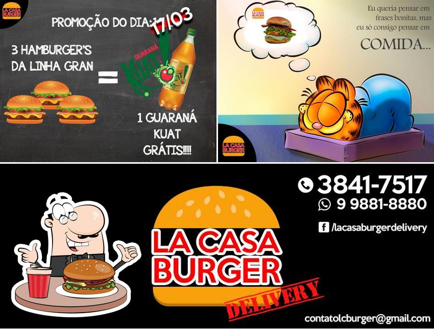 Experimente um hambúrguer no La Casa BURGER