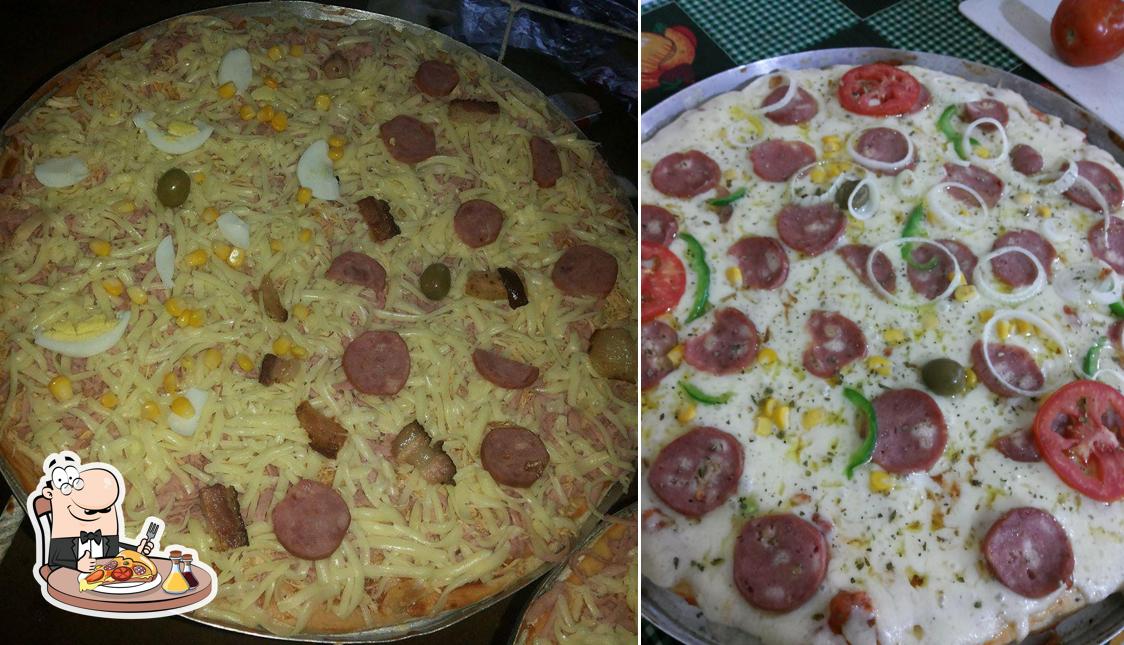 No Esquina Do Caldo E Pizzaria, você pode desfrutar de pizza