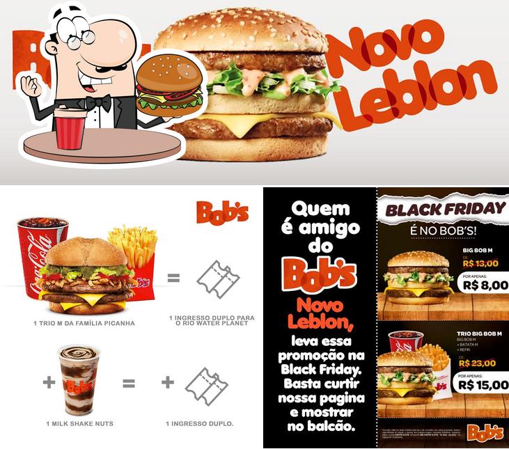 Experimente um hambúrguer no Bob's Burger - Shopping Novo Leblon