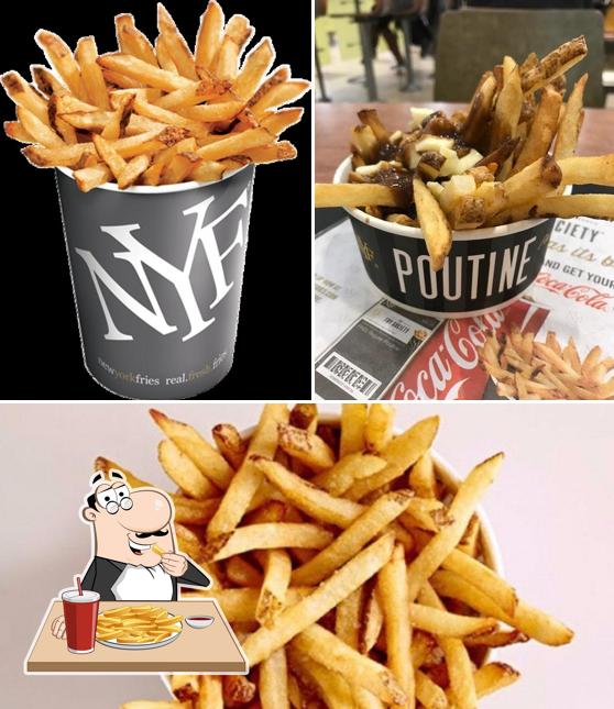 Try out fries at New York Fries Mapleview Mall