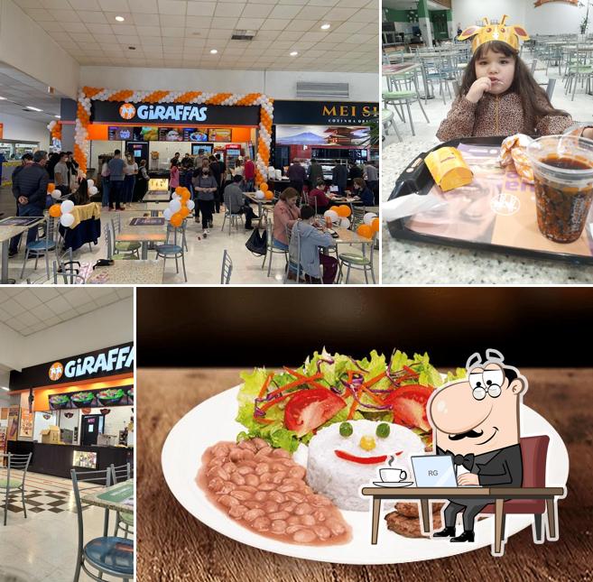 O interior do Giraffas Angeloni Lages