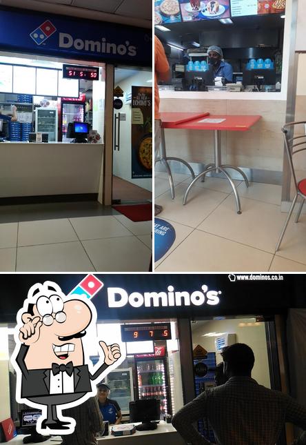 The interior of Domino's Pizza