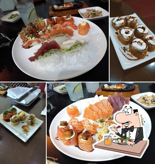 Platos en Akyama Sushi