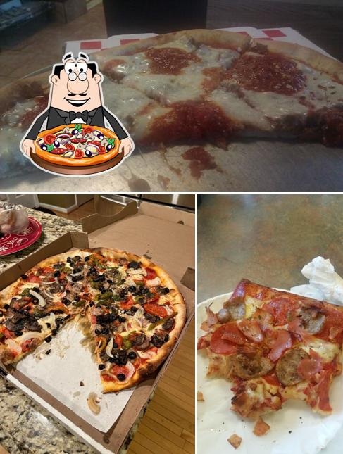 Pick pizza at Spatola's Pizza