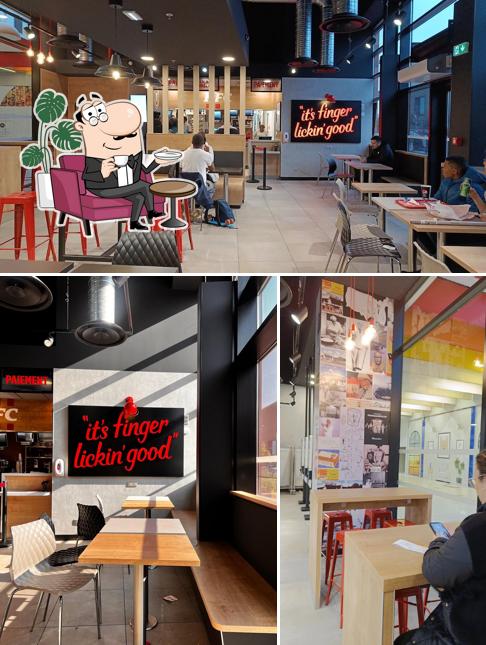 L'intérieur de KFC Villejuif