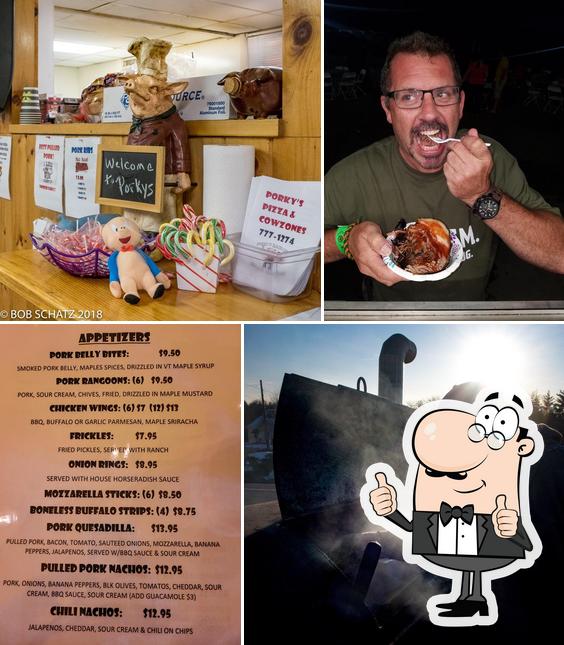 Porkys Place & Backyard BBQ in New Haven Restaurant menu and reviews