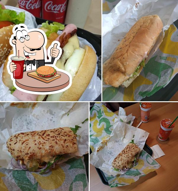 Consiga um hambúrguer no Subway