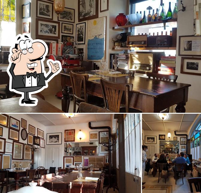 Gli interni di Osteria della Villetta