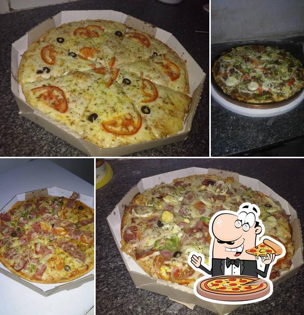 Escolha pizza no Pizzaria Mister Point