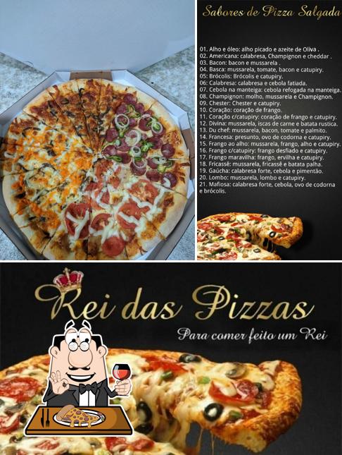 Peça pizza no Rei das Pizzas