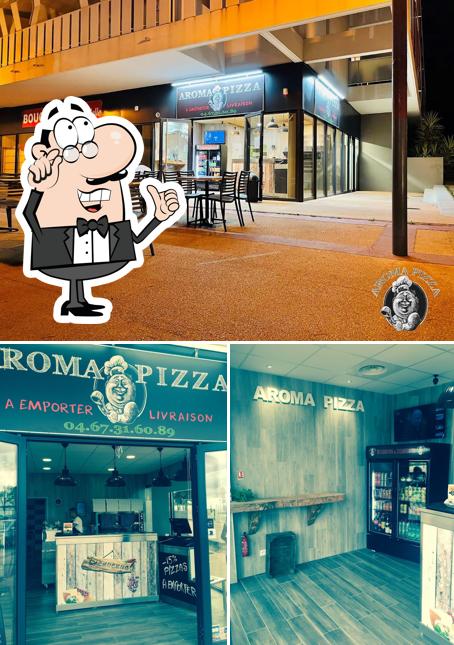 L'intérieur de Aroma Pizza