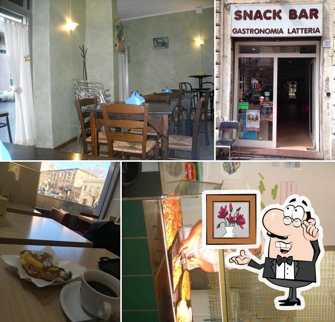 Gli interni di Snack Bar