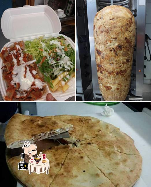 Essen im Egiziano pizza e kebab
