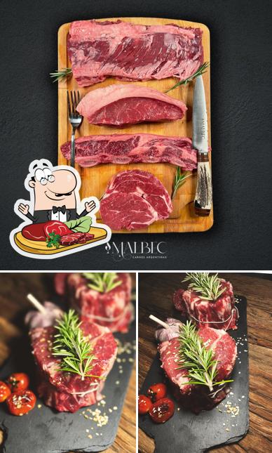 Order meat meals at Malbec