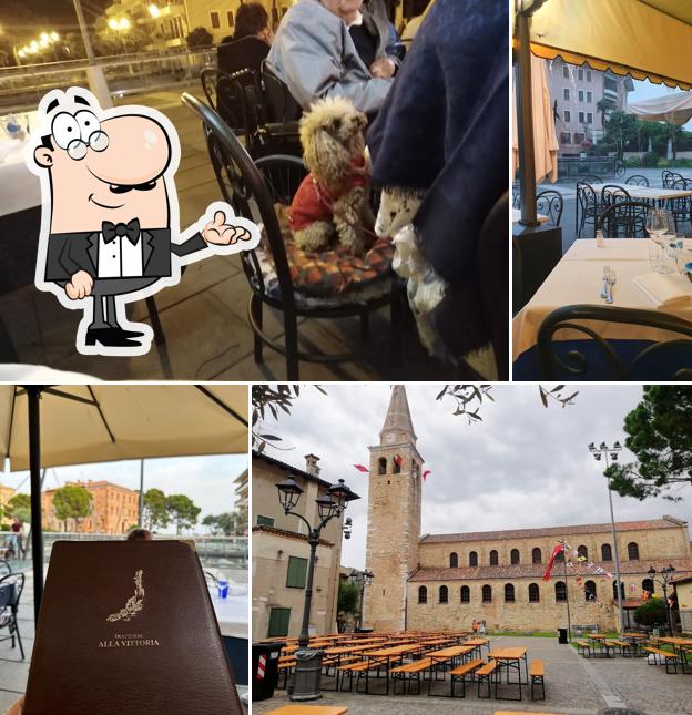 Gli interni di Trattoria Vittoria