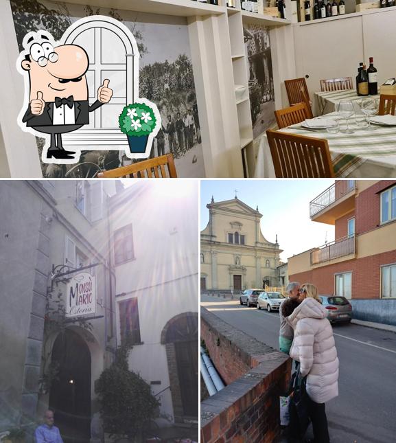 Guarda la immagine che presenta la esterno e interni di Monsú Mario
