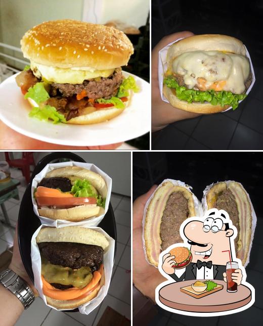 Os hambúrgueres do Mega Burguer Hamburgueria irão satisfazer diferentes gostos