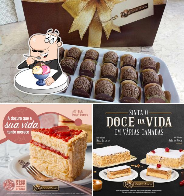 Sodiê Doces serve uma escolha de pratos doces