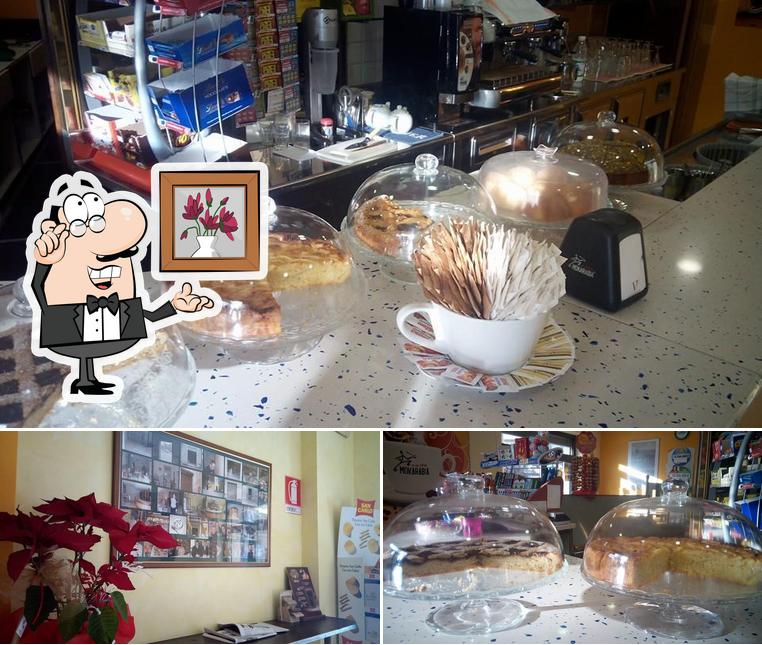 Questa è la immagine che mostra la interni e cibo di Caffeteria Aterno