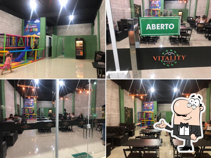 O interior do Restaurante Vitality