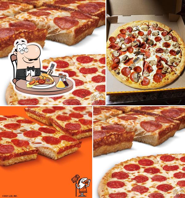 Pick pizza at Little Caesars Pizza