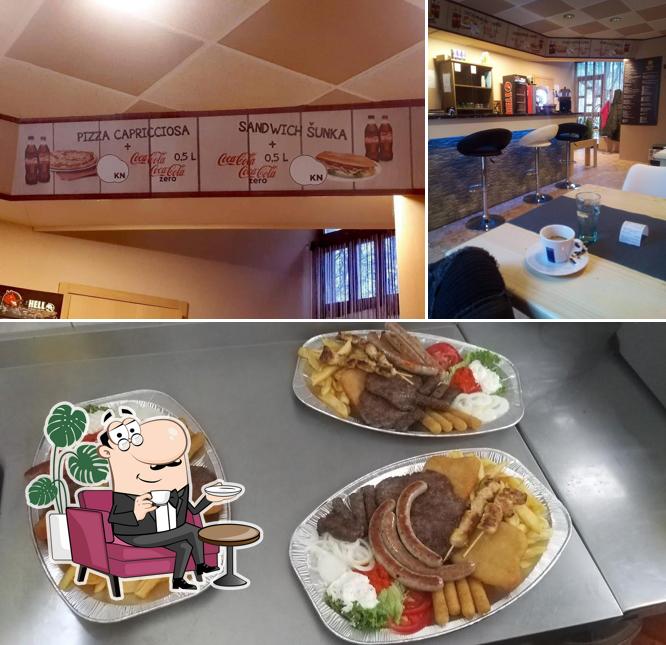 Questa è la foto che mostra la interni e cibo di Fast food KRALJEVI OKUSA